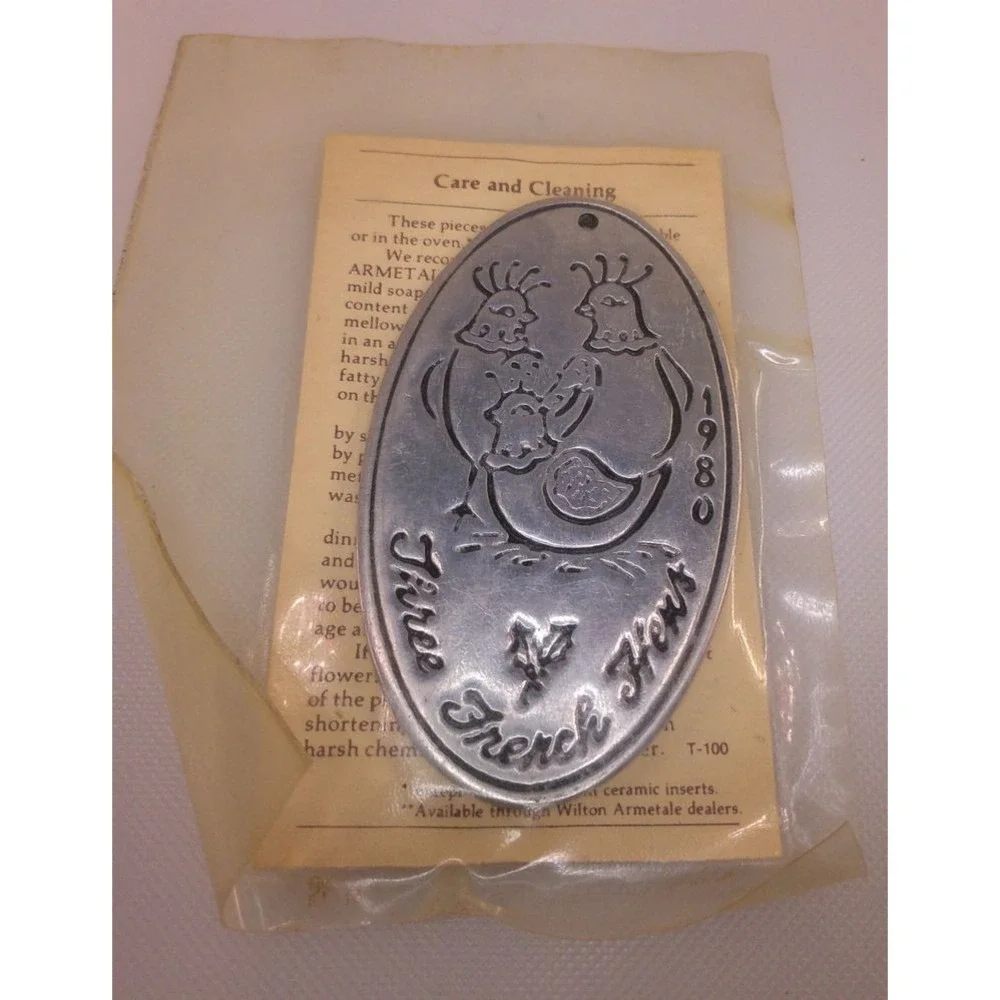 WILTON ARMETALE‎ Ornament Adult OS Silver Excellent Twelve Days of Christmas